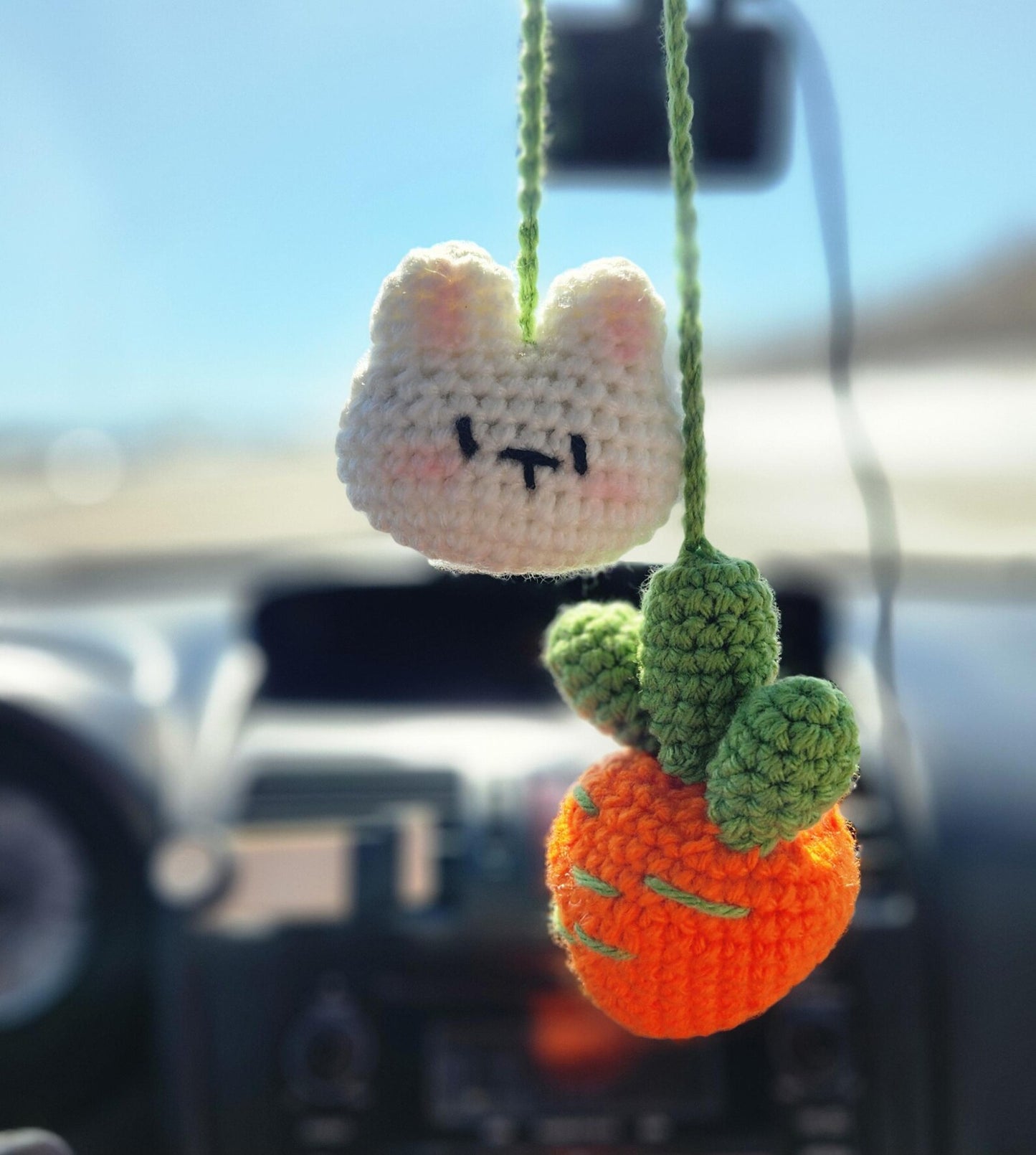 Bunny & Carrot Car Hanger