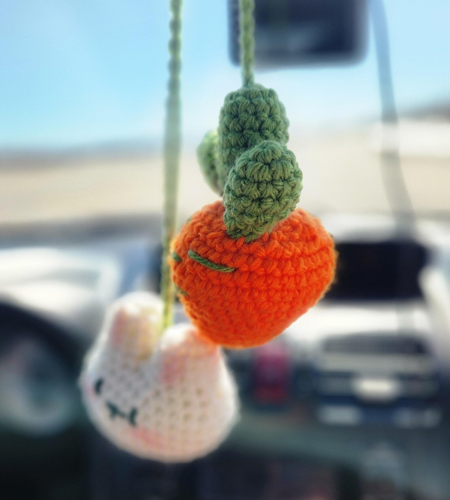 Bunny & Carrot Car Hanger