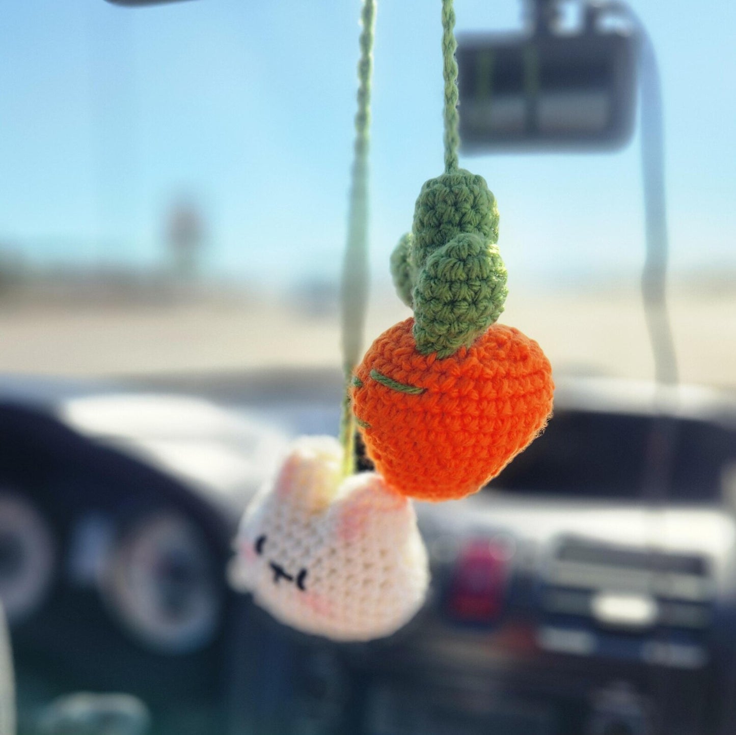 Bunny & Carrot Car Hanger