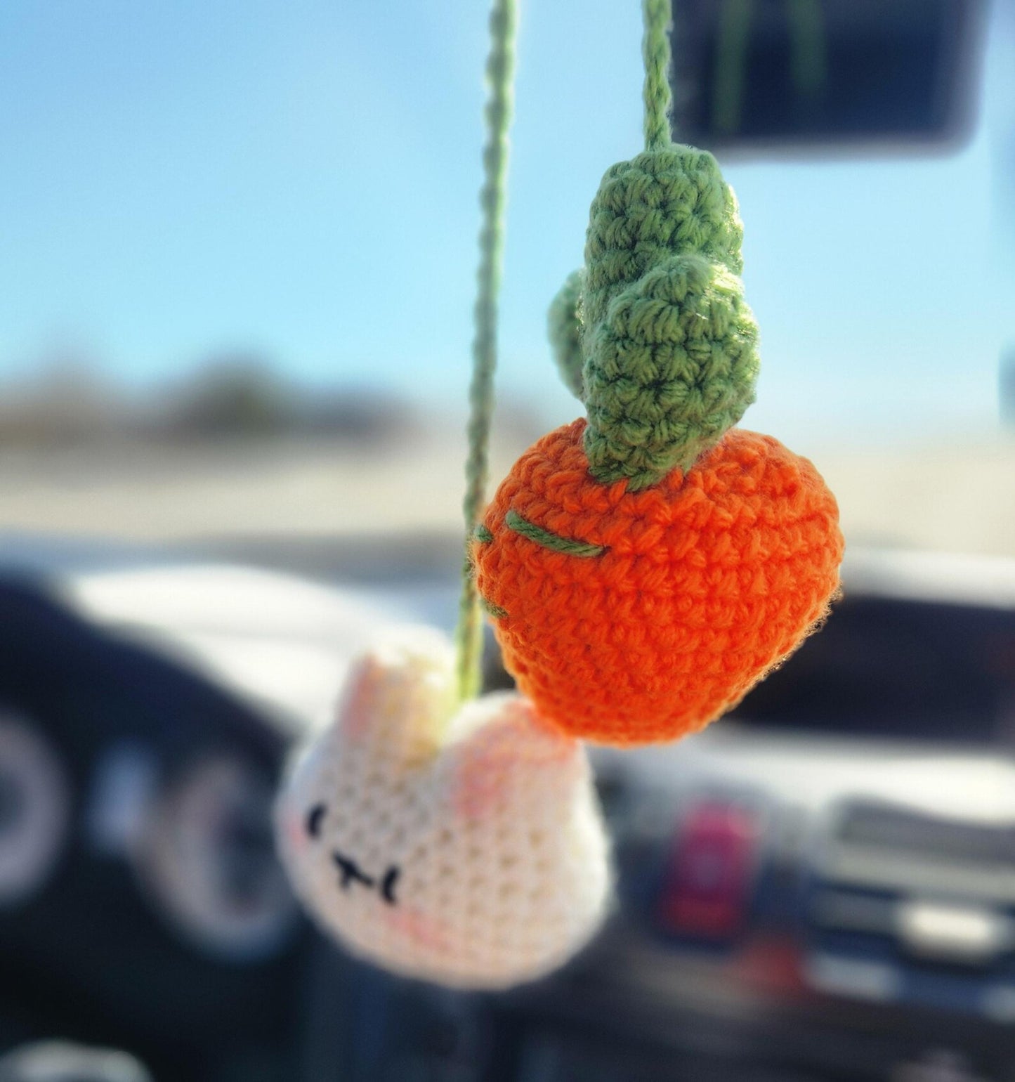 Bunny & Carrot Car Hanger