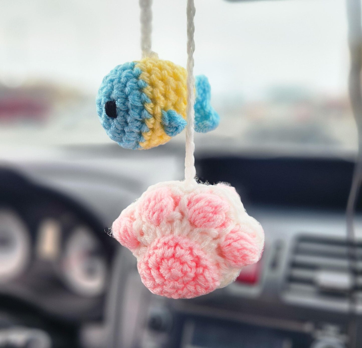 Cat Paw & Fish Car Hanger