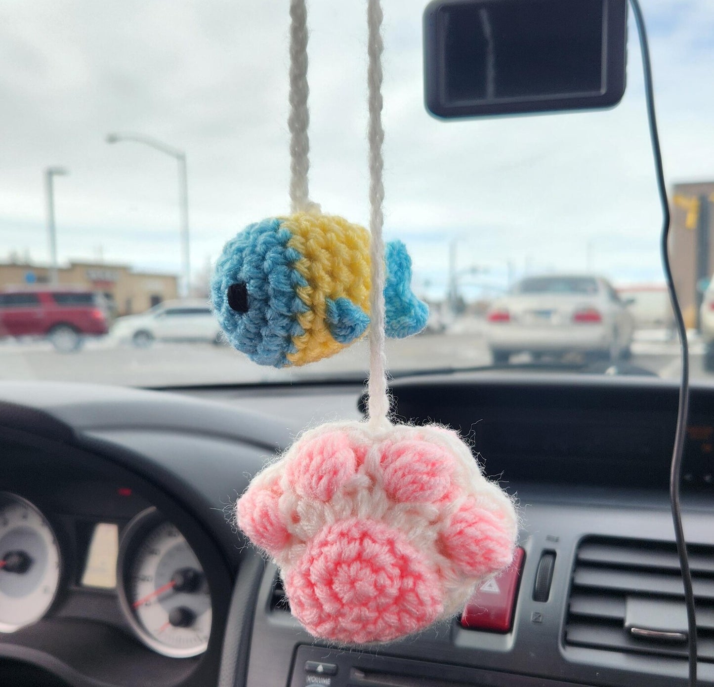 Cat Paw & Fish Car Hanger