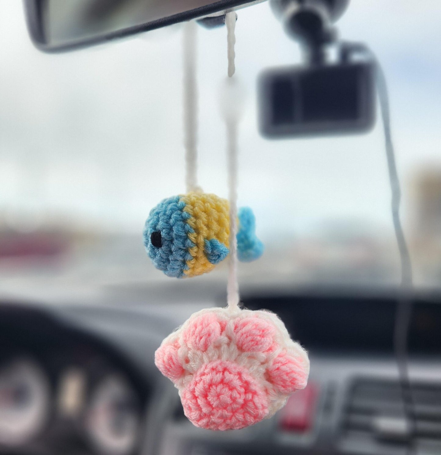 Cat Paw & Fish Car Hanger