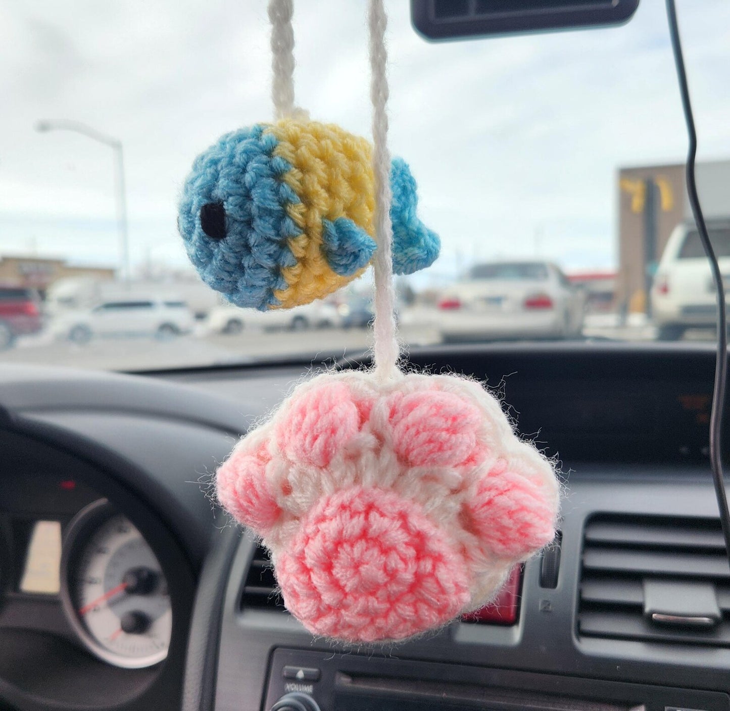 Cat Paw & Fish Car Hanger
