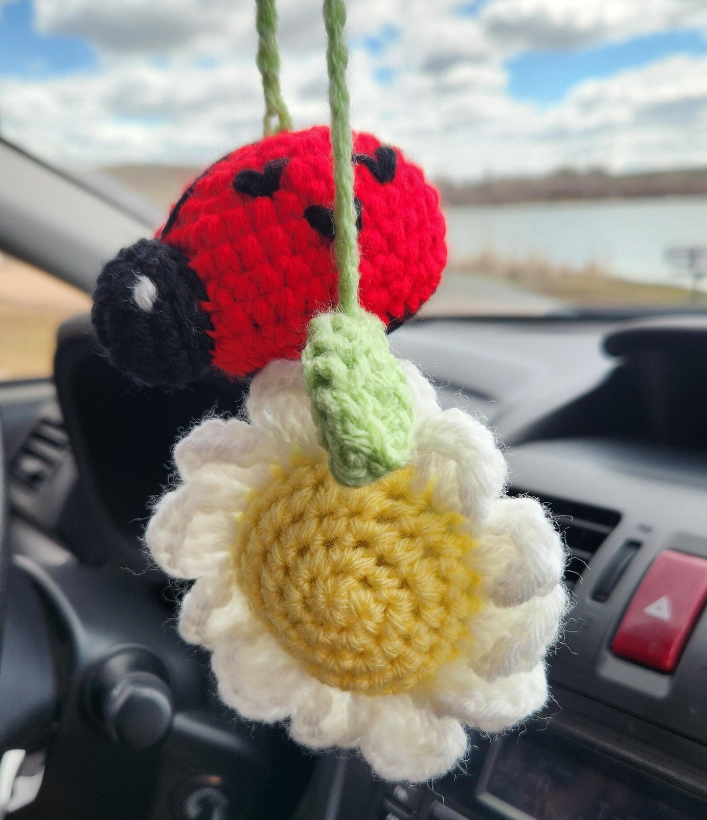 Ladybug & Flower Car Hanger