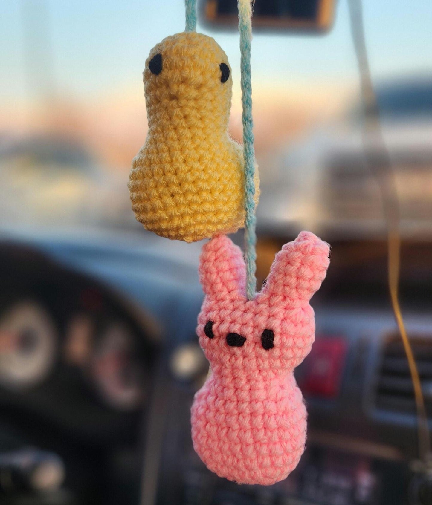 Easter Peeps Car Hanger