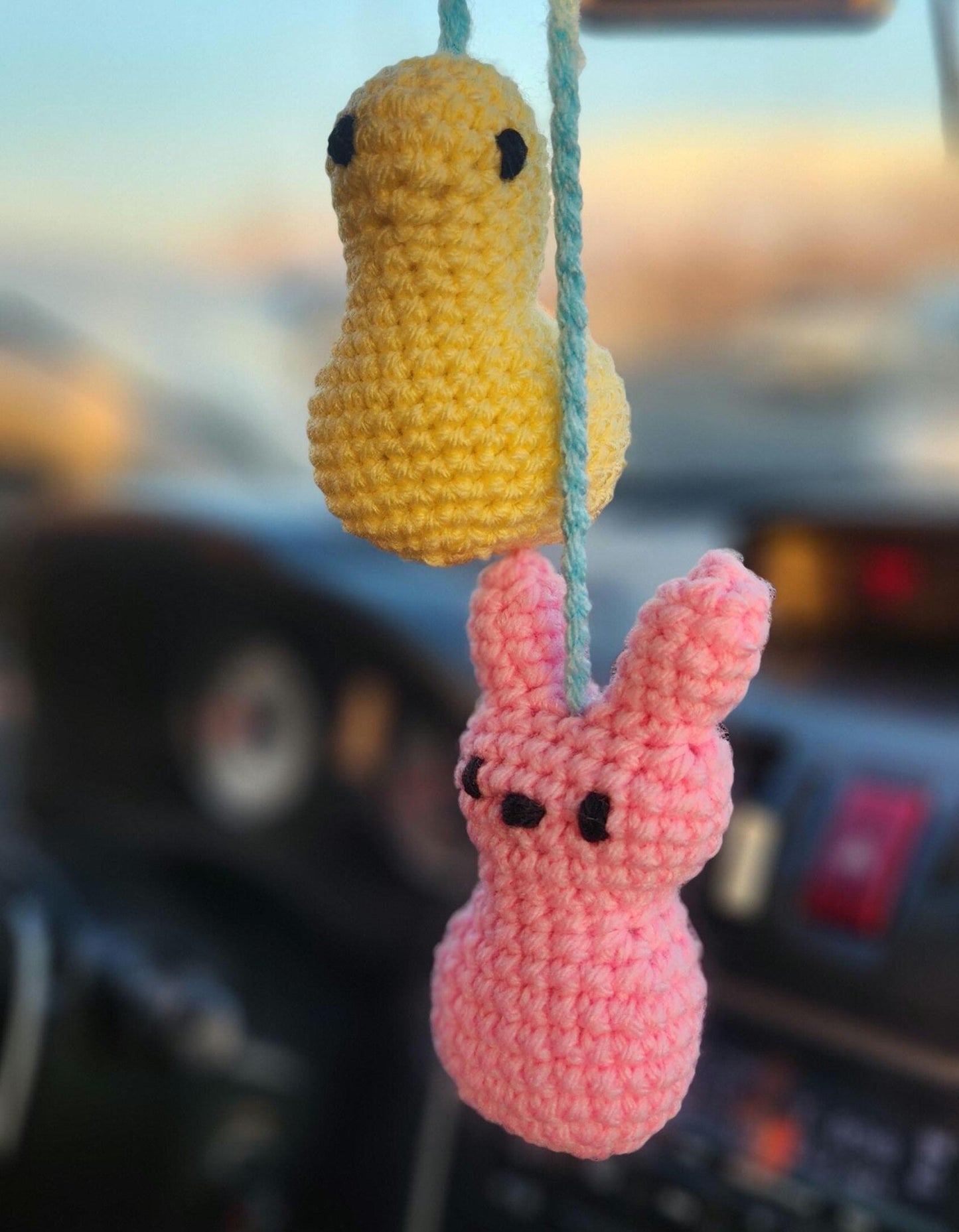 Easter Peeps Car Hanger