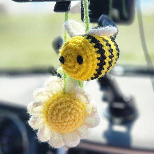 Bee and Flower Car Hanger