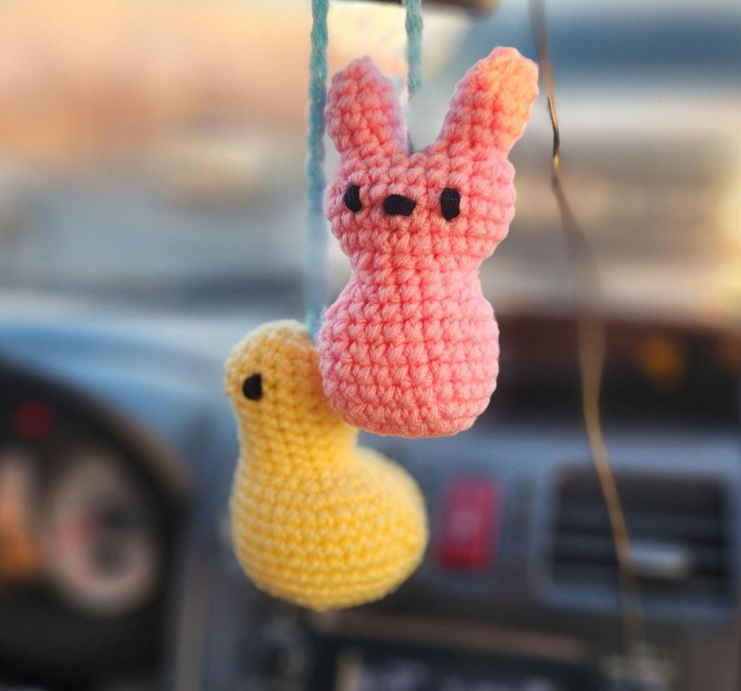Easter Peeps Car Hanger
